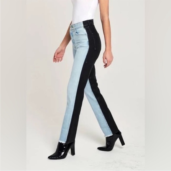 Revice Two Tone Ex Boyfriend High Waist Jeans 27 - Picture 2 of 10